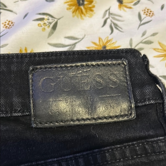 Guess Black Denim Slim Tapered Jeans - Picture 5 of 7